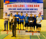 Bế mạc giải cầu lông, bóng bàn VC NLĐ năm 2023